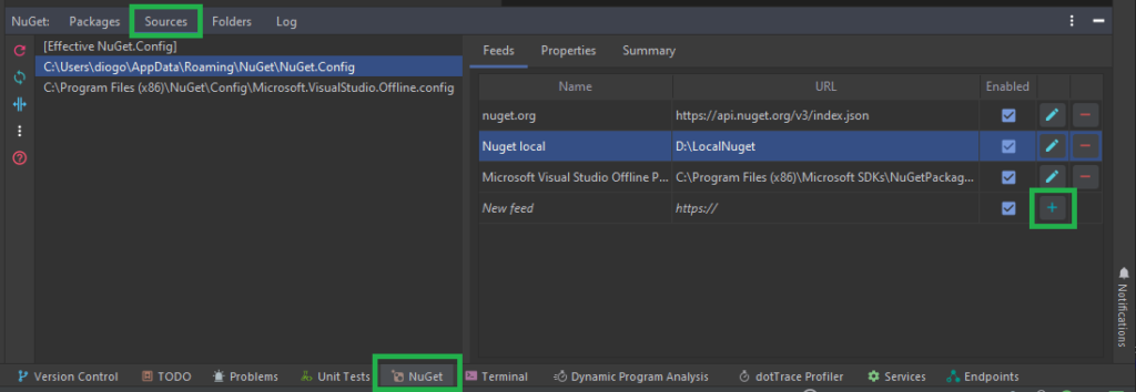 Adicionar nuget no Rider